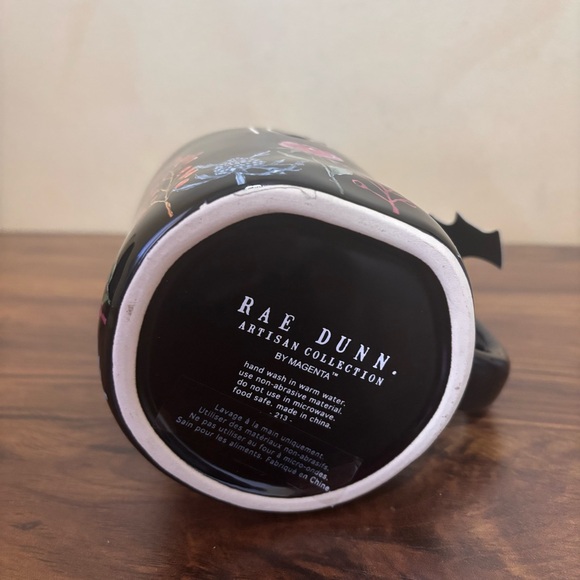 Rae Dunn TOXIC Mug Halloween 2025 Black Floral Witchy Goth Coffee Mug - Picture 7 of 7